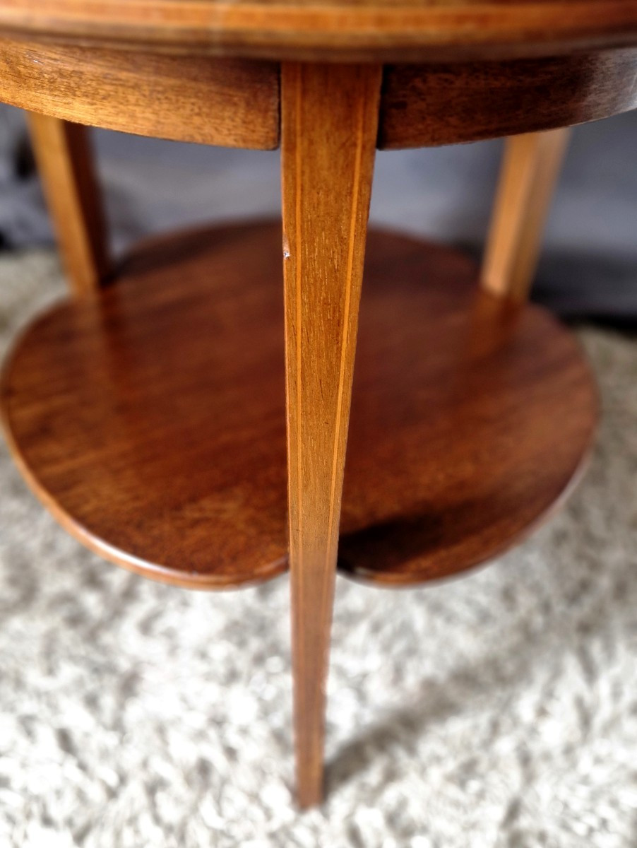 Small 20th-century Mahogany Side Table-photo-3