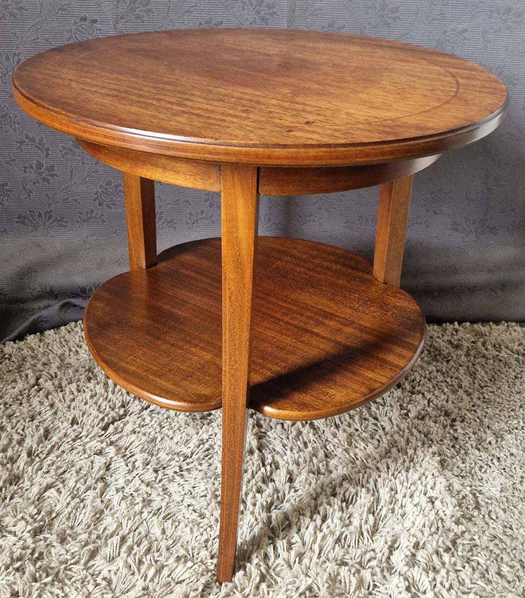 Small 20th-century Mahogany Side Table-photo-1