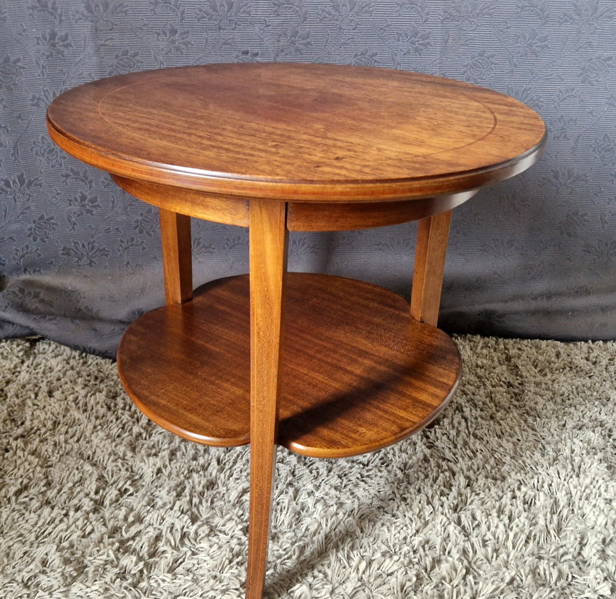 Small 20th-century Mahogany Side Table-photo-3
