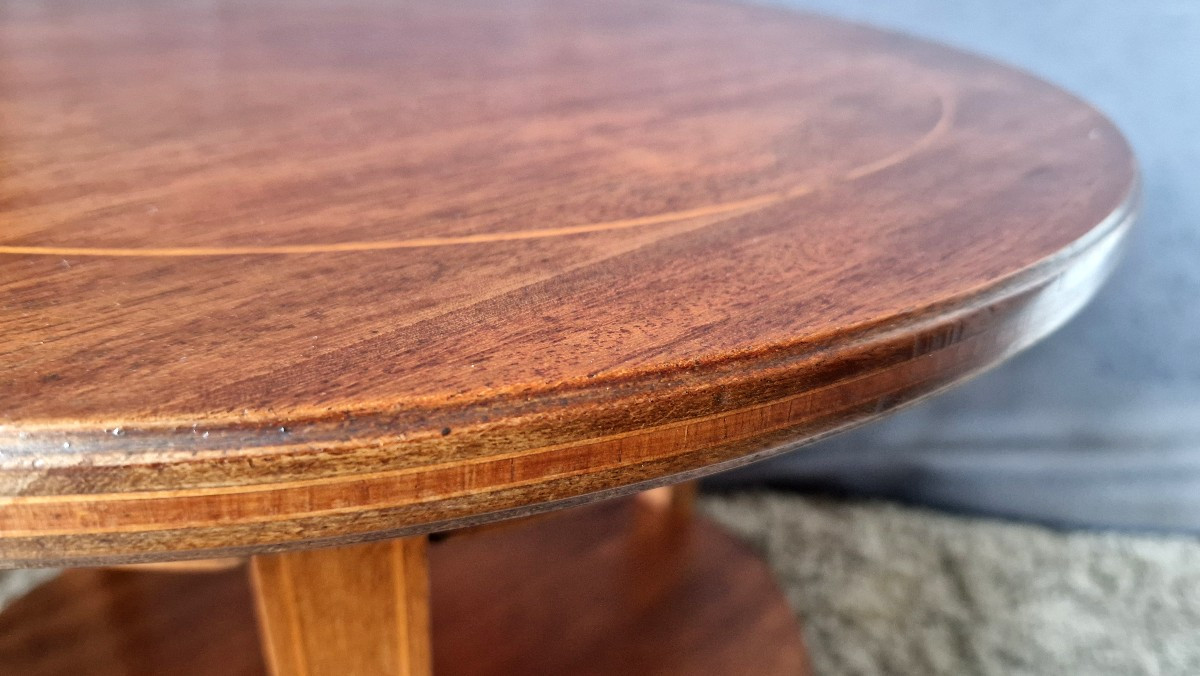 Small 20th-century Mahogany Side Table-photo-4