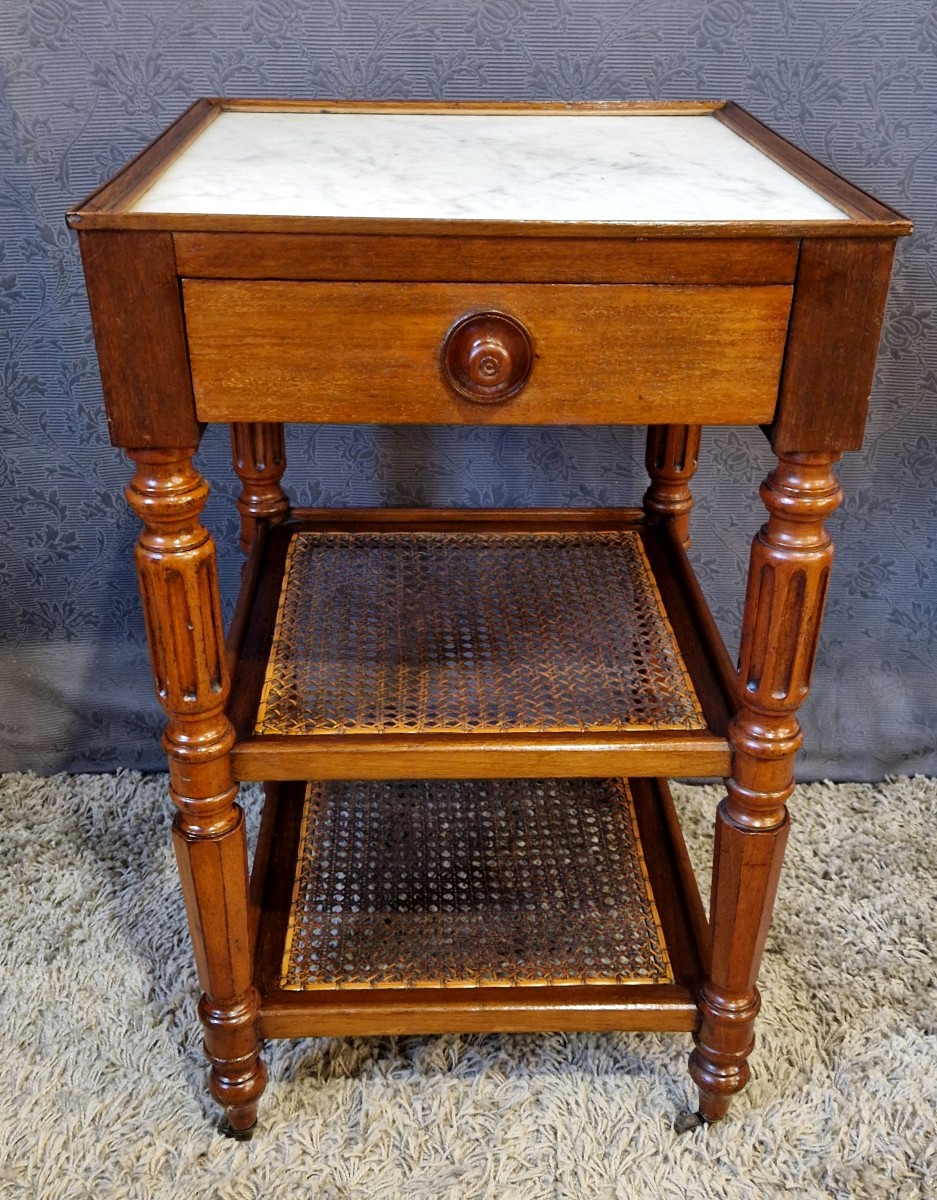 Late 19th Century Mahogany Side Table-photo-2