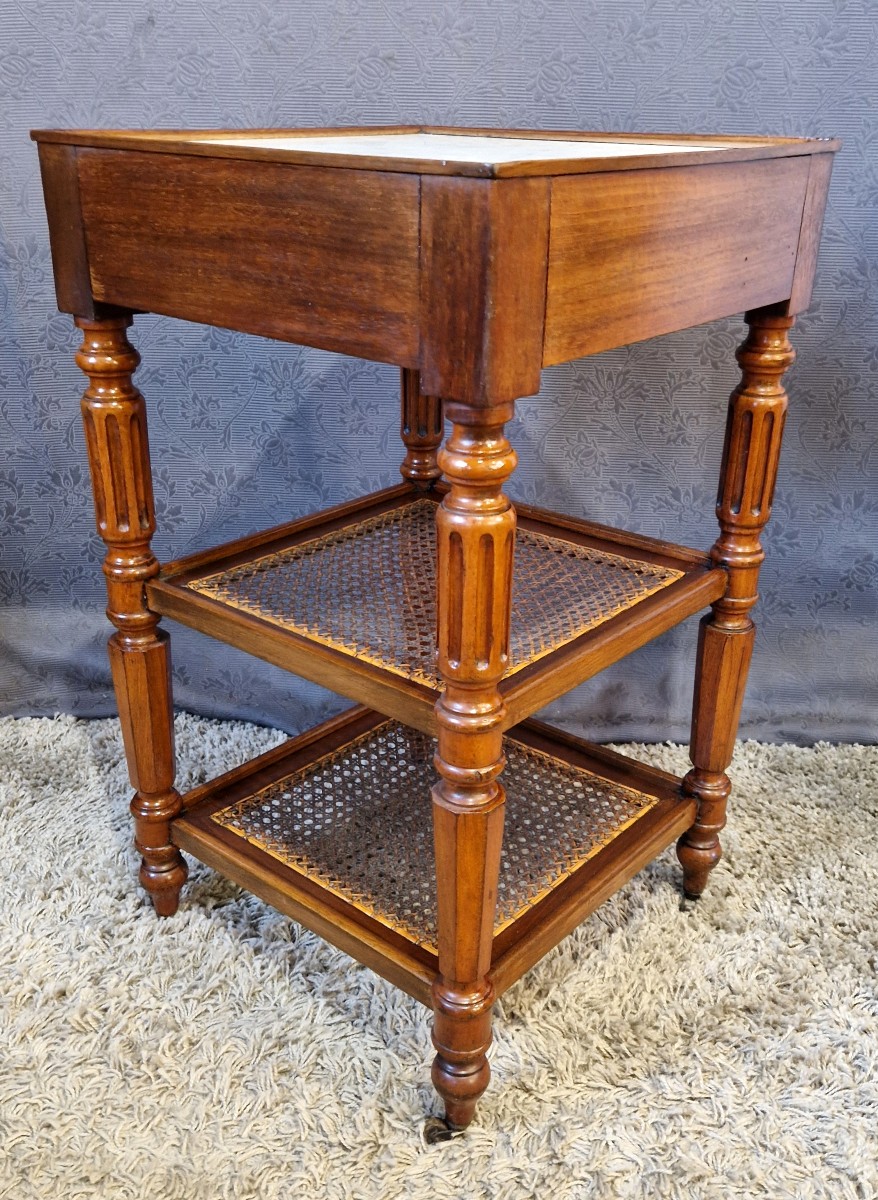 Late 19th Century Mahogany Side Table-photo-4