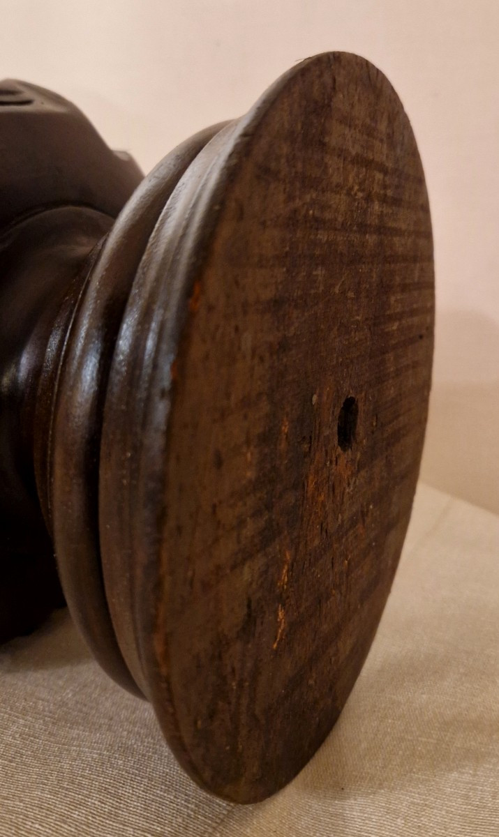 Small Mahogany Column Stand-photo-2