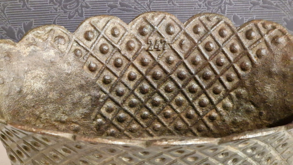 Jardinière art déco de jardin en fonte-photo-2