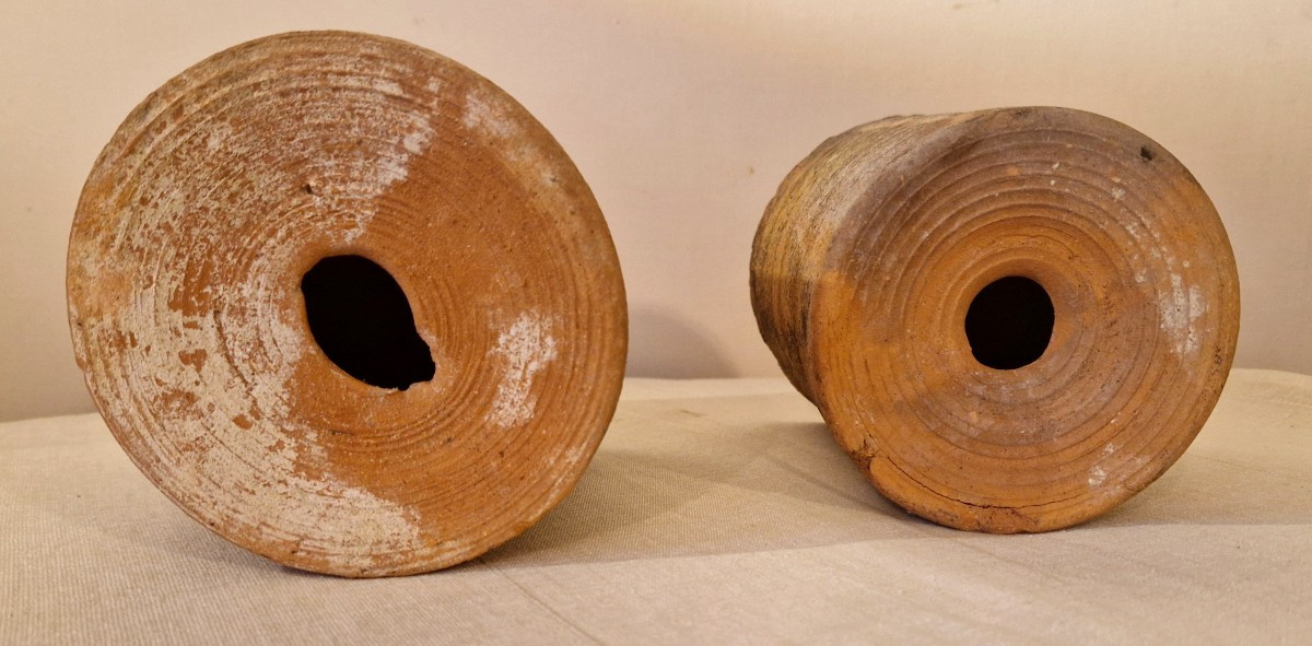 2 Provençal Terracotta Birdhouses