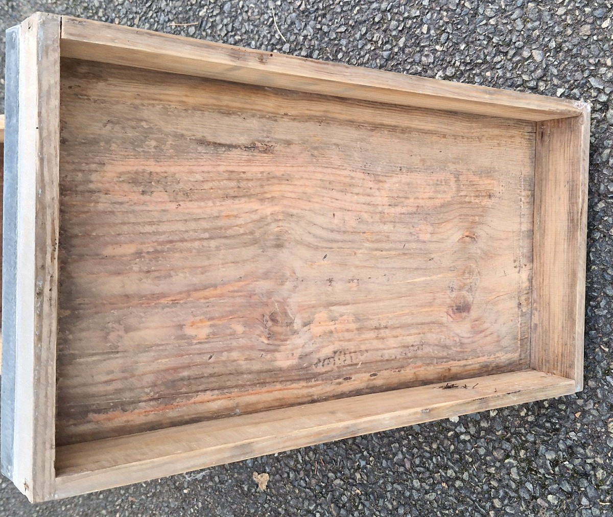 Petit banc coffre de jardin - Art populaire- XXe-photo-4