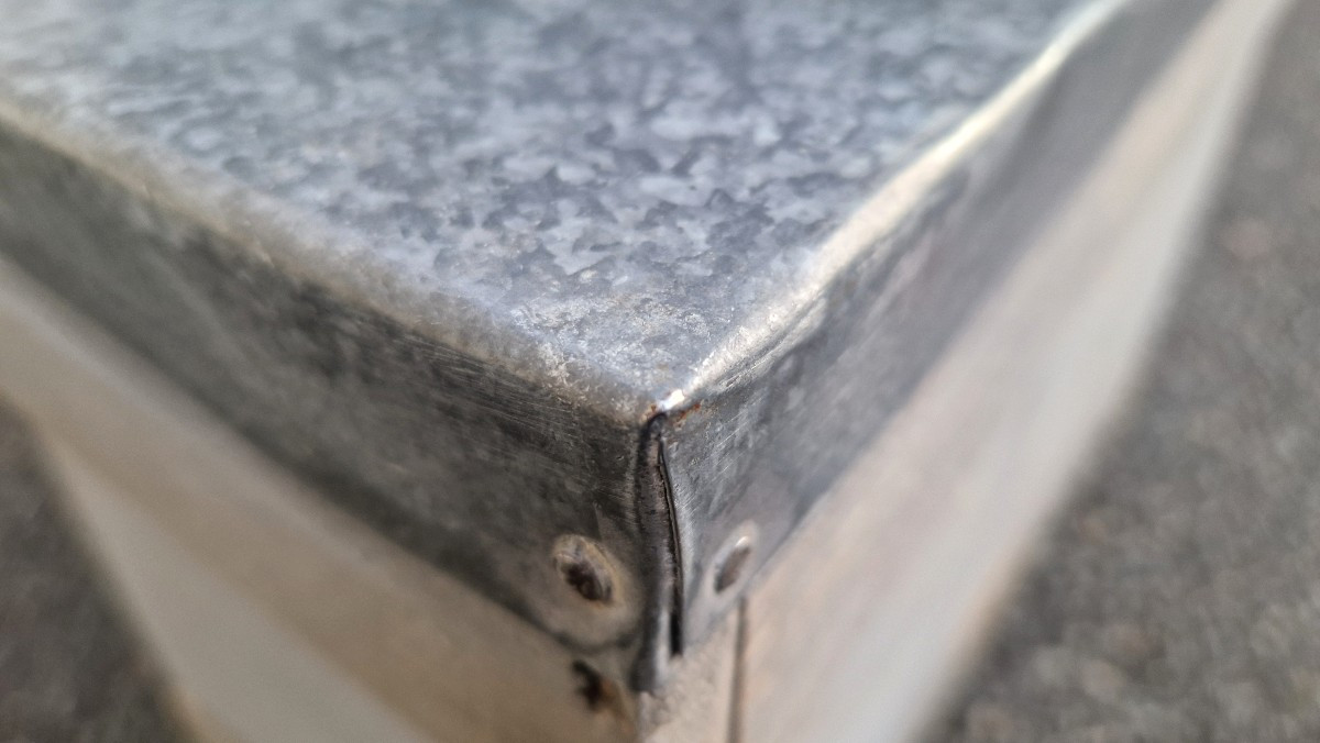 Petit banc coffre de jardin - Art populaire- XXe-photo-5