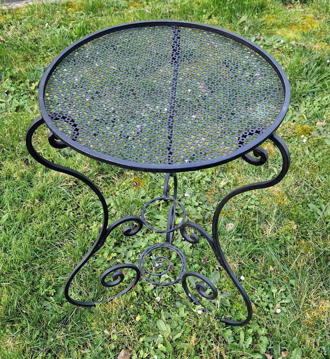 Wrought Iron Table - Mid-20th Century-photo-2