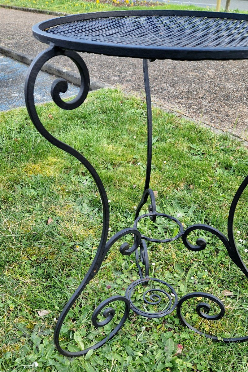 Wrought Iron Table - Mid-20th Century-photo-4