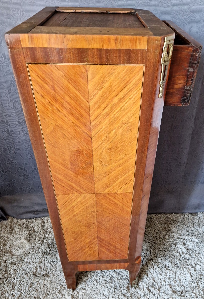 5-drawer Chest Of Drawers - Louis XV Transition Style - 19th Century-photo-1