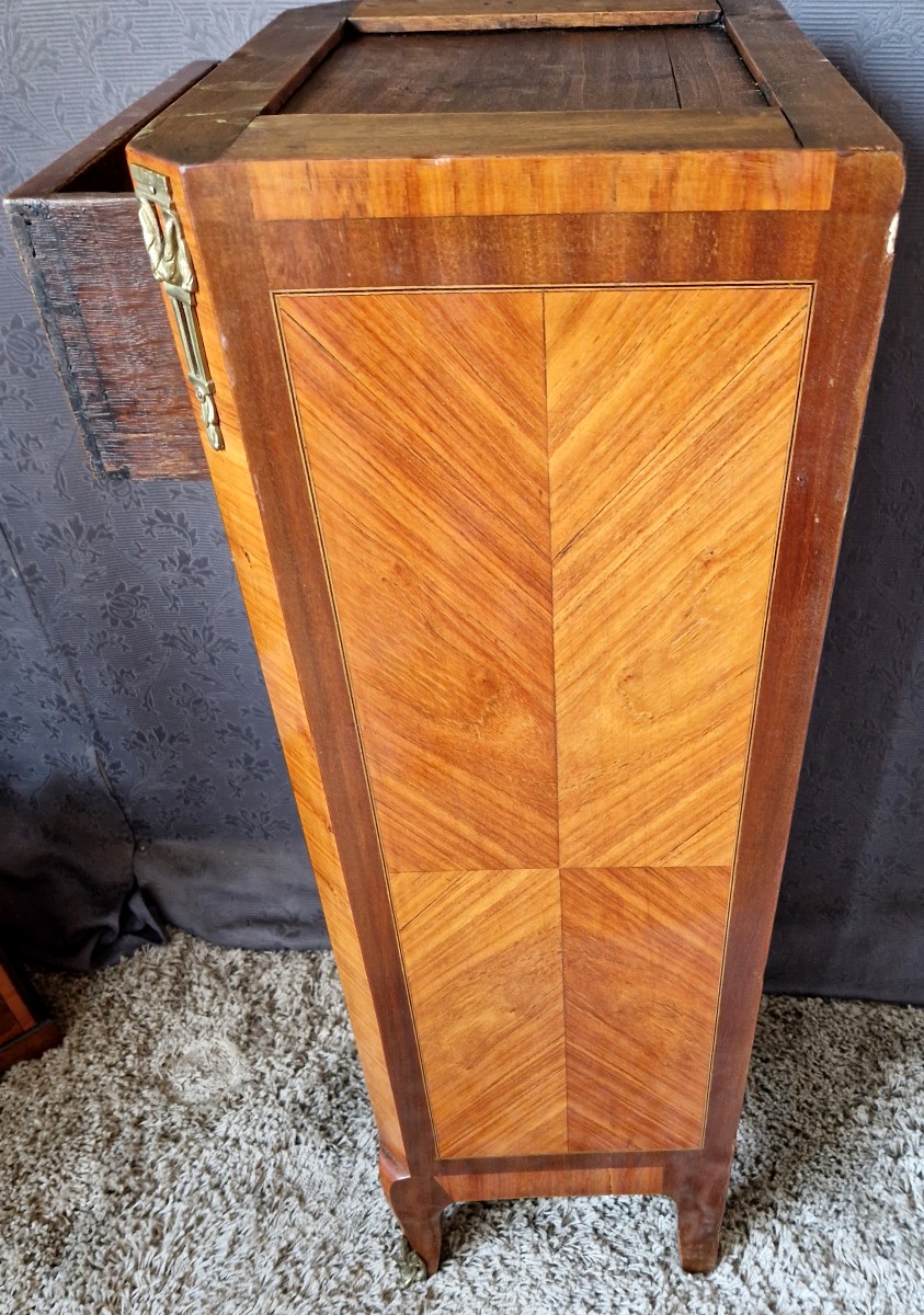 5-drawer Chest Of Drawers - Louis XV Transition Style - 19th Century-photo-3