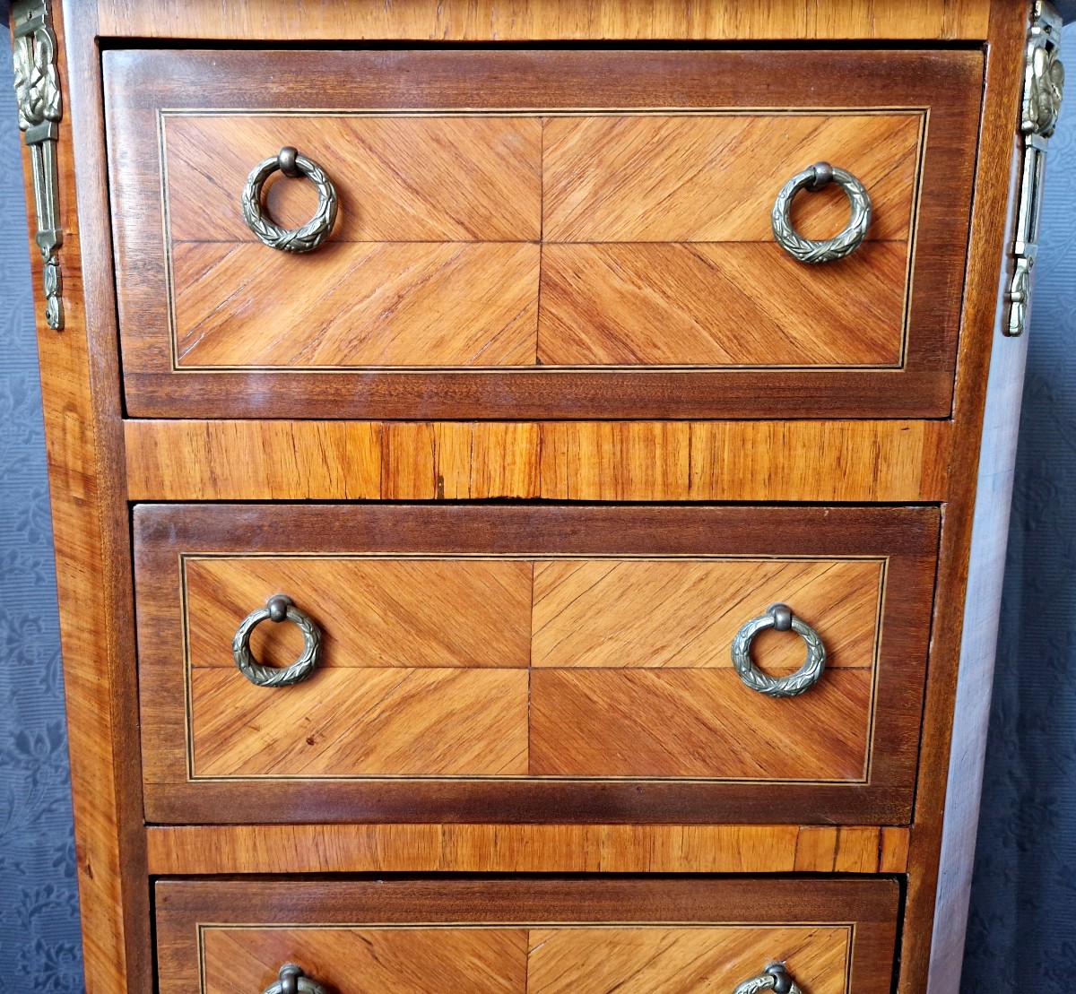 5-drawer Chest Of Drawers - Louis XV Transition Style - 19th Century-photo-7