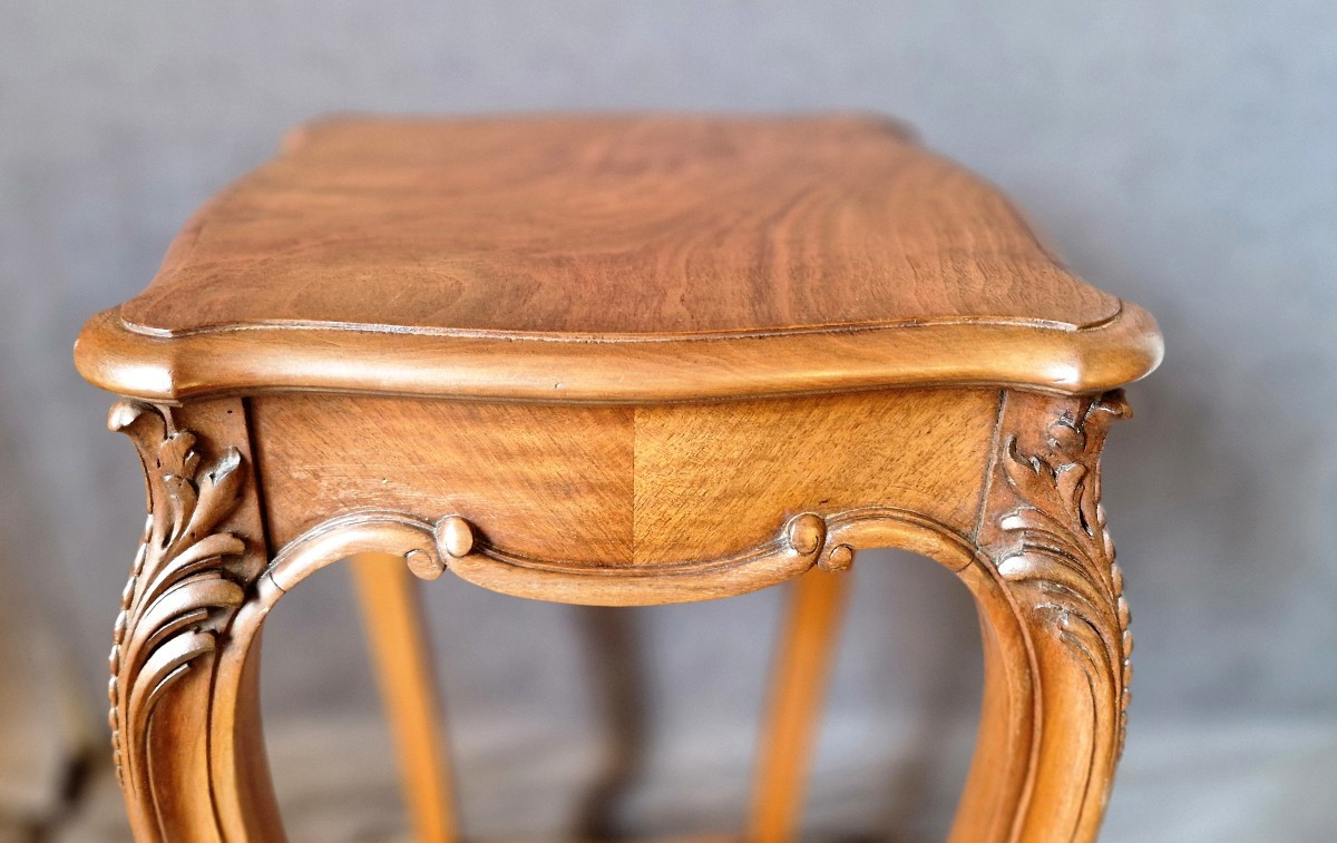Walnut Side Table - Late 19th Century-photo-2