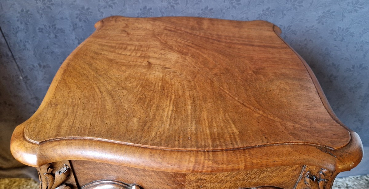 Walnut Side Table - Late 19th Century-photo-4