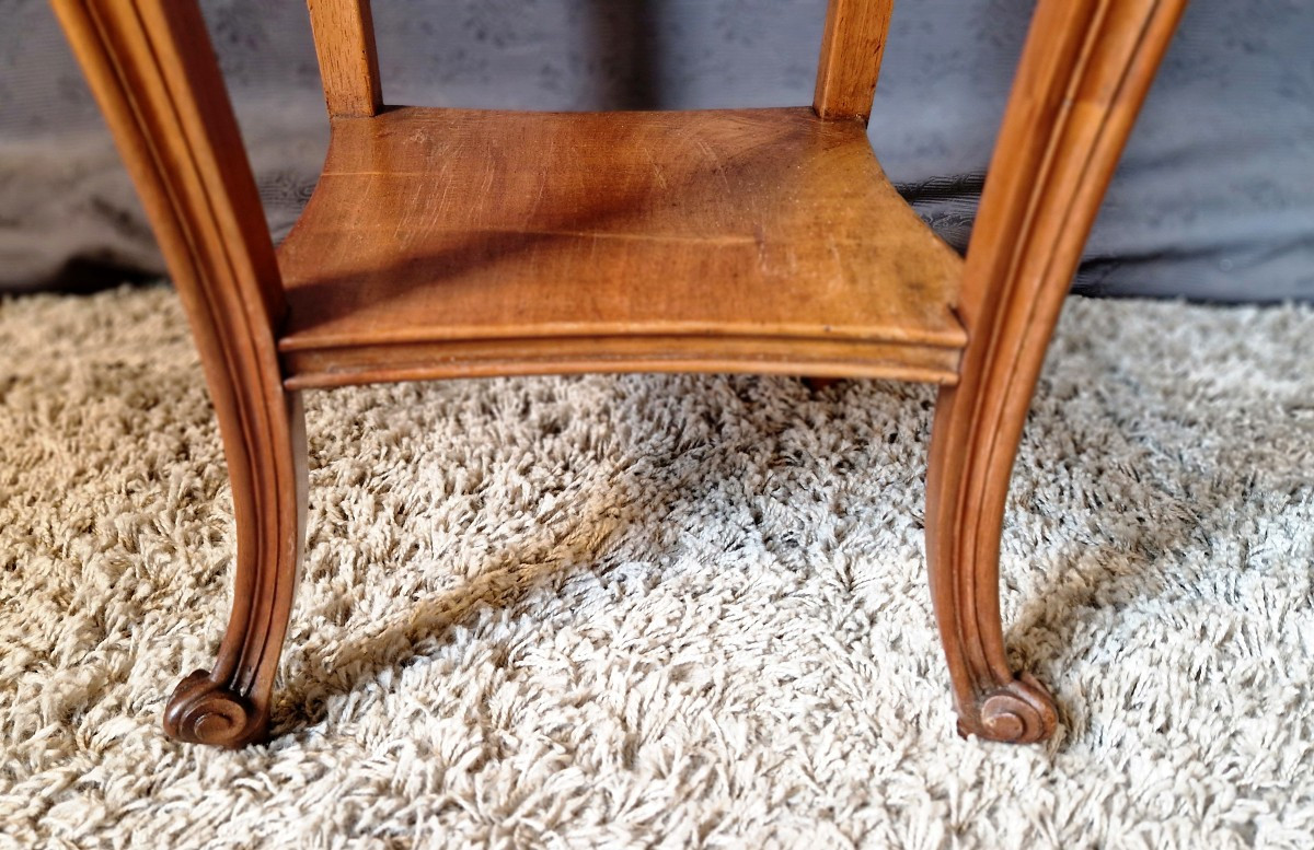 Walnut Side Table - Late 19th Century-photo-2