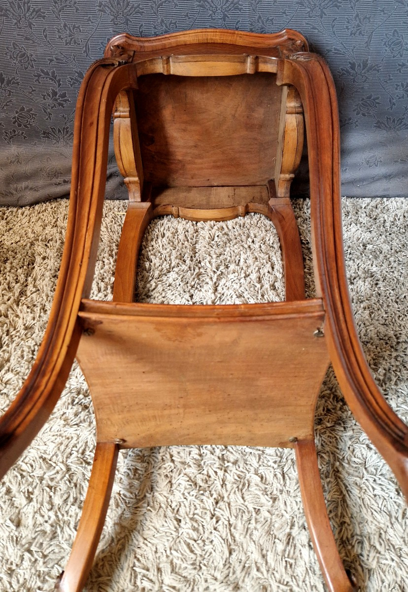 Walnut Side Table - Late 19th Century-photo-6