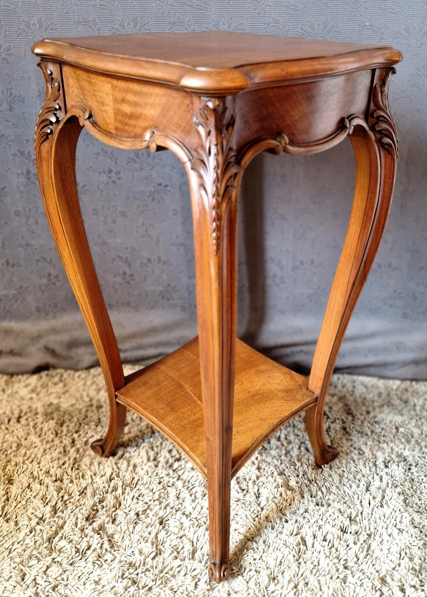 Walnut Side Table - Late 19th Century
