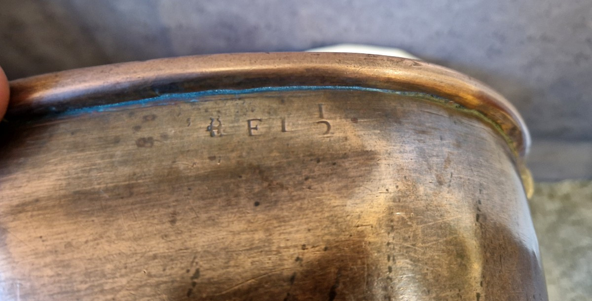 Bassine en cuivre fin XVIIIe-photo-4