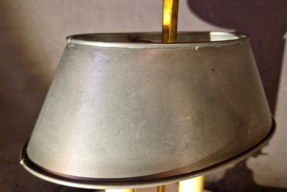 20th Century Brass Bouillotte Lamp.-photo-5