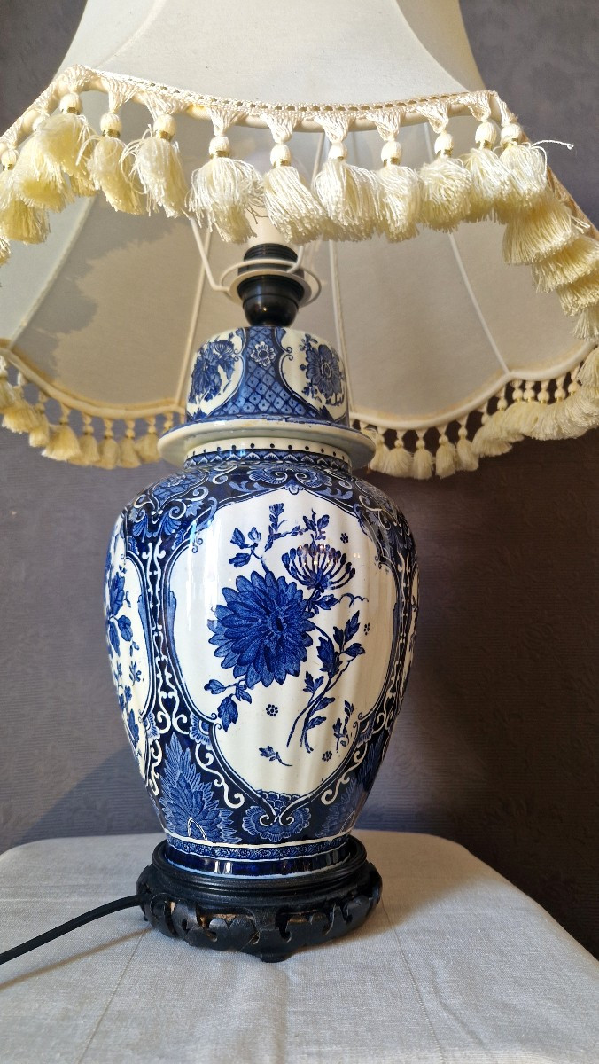 20th Century Earthenware Lamp-photo-4