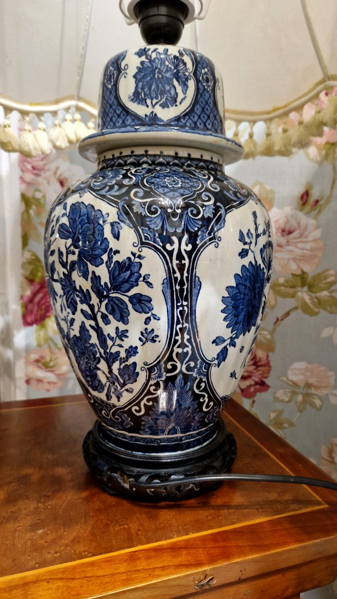 20th Century Earthenware Lamp-photo-3