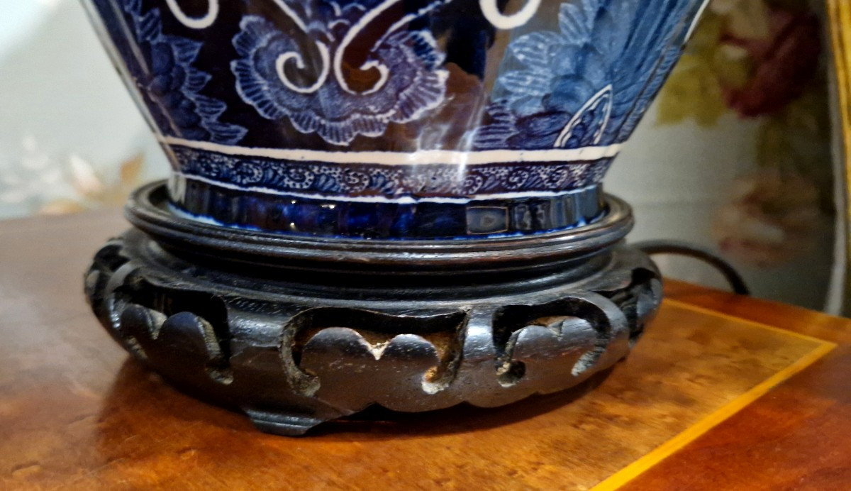 20th Century Earthenware Lamp-photo-5