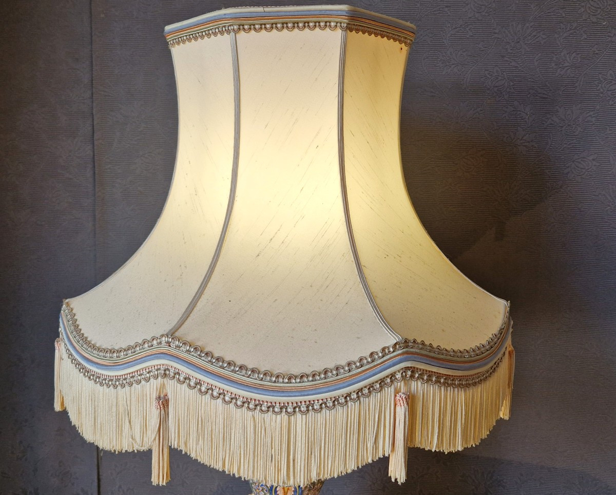 20th Century Earthenware Lamp-photo-4