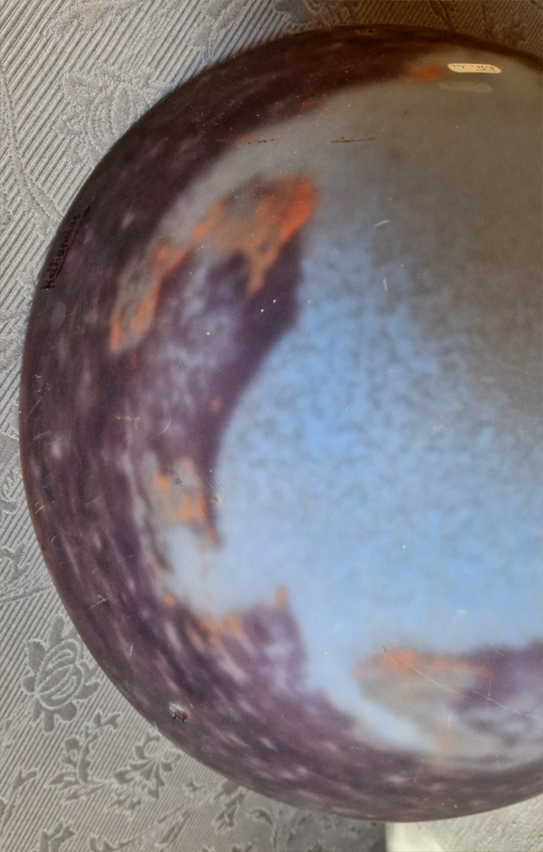 Art Deco Chandelier Basin - Signed Rethondes (circa 1930)-photo-2