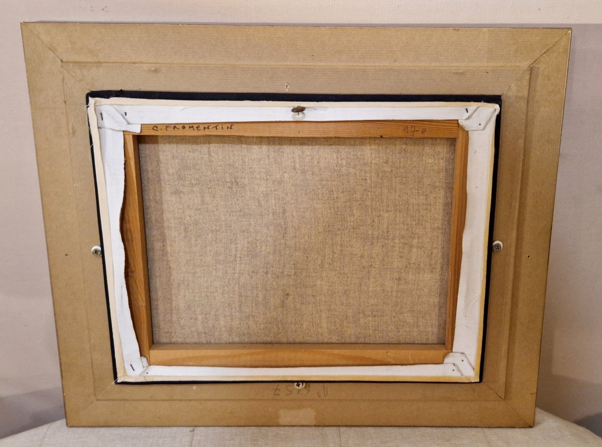 Colette FROMENTIN (XXe) – Petit paysage Normand -photo-2