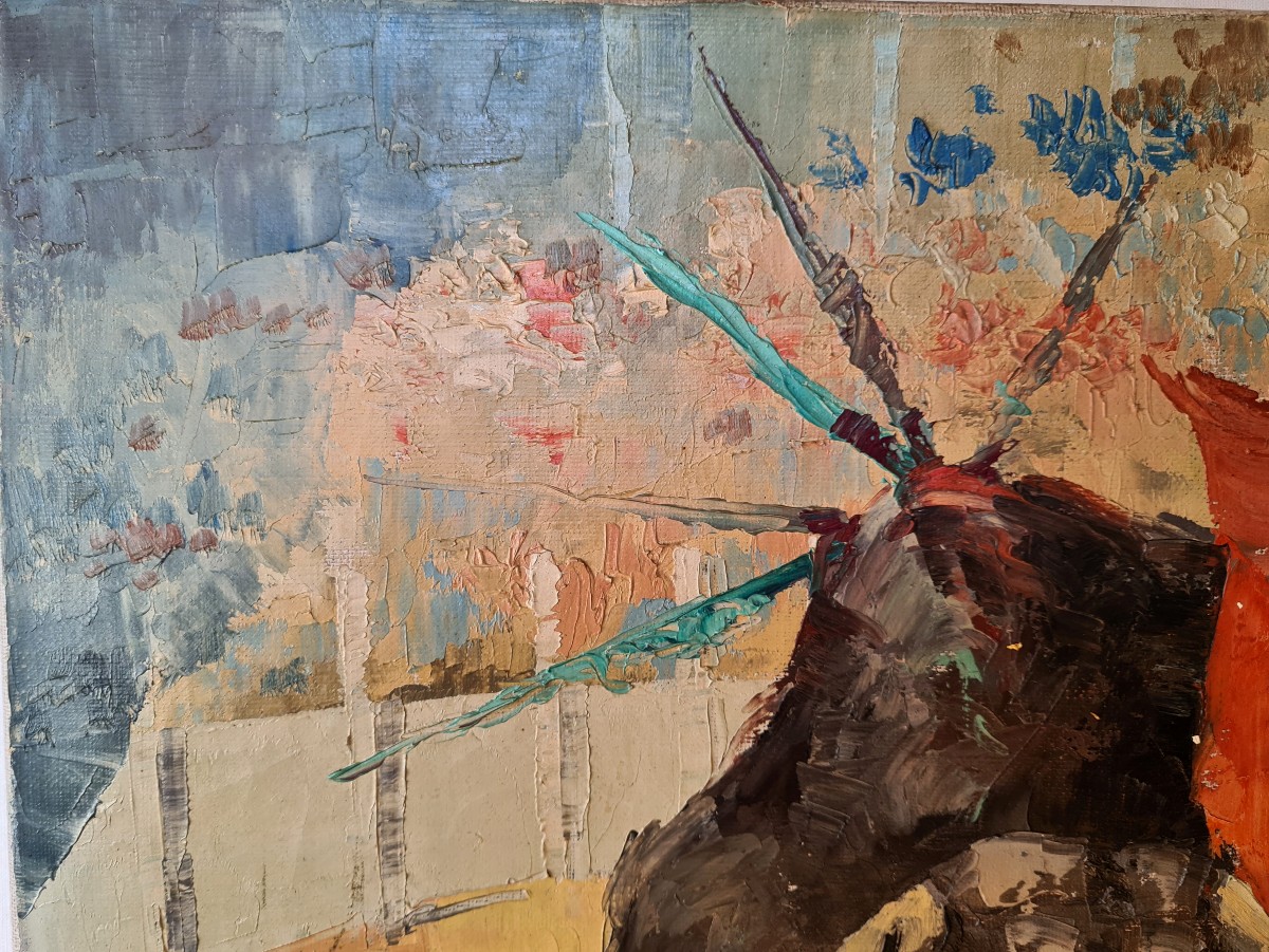 Alipio PÉREZ – Portrait de Toréador – Huile sur toile-photo-4