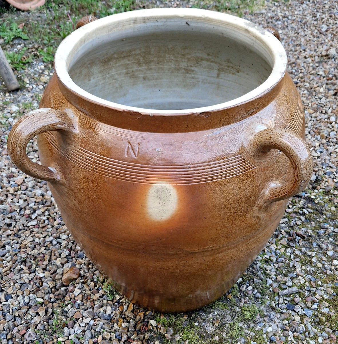 Jarre en grès -saloir- 100 litres- -photo-3