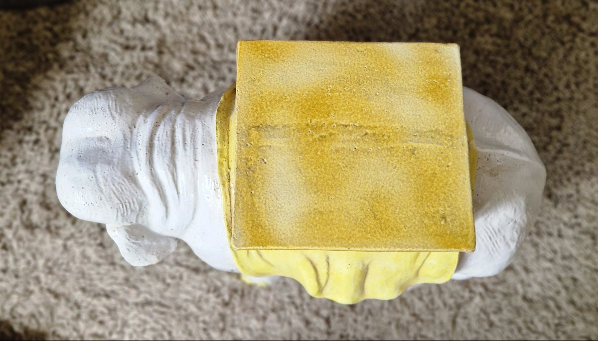 Eléphant tabouret -sellette  céramique-photo-5