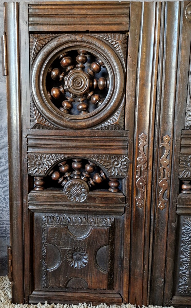 18th/19th Century Woodwork - Pair Of Doors - Interior Ornamentation-photo-2
