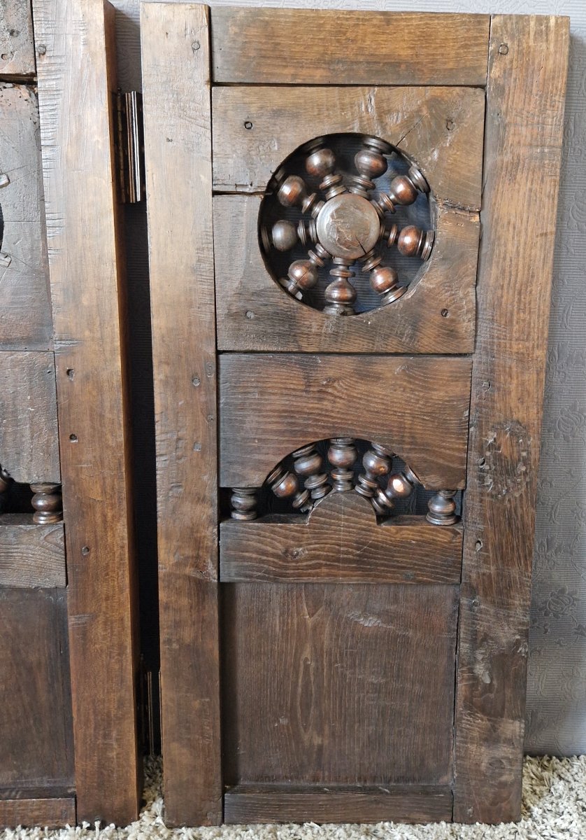 18th/19th Century Woodwork - Pair Of Doors - Interior Ornamentation-photo-3