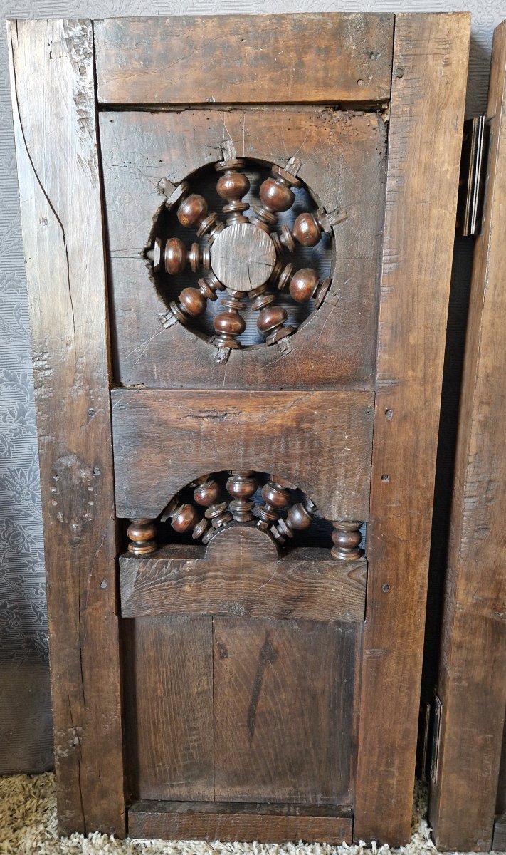 18th/19th Century Woodwork - Pair Of Doors - Interior Ornamentation-photo-5