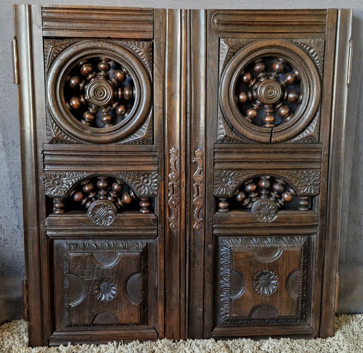 18th/19th Century Woodwork - Pair Of Doors - Interior Ornamentation