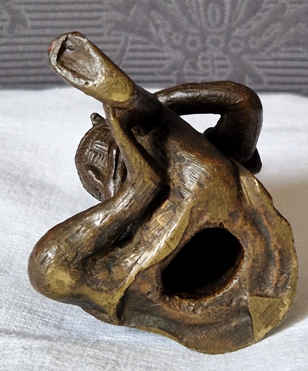 Bronze Singe Assis  Par Edouard Enot-photo-6