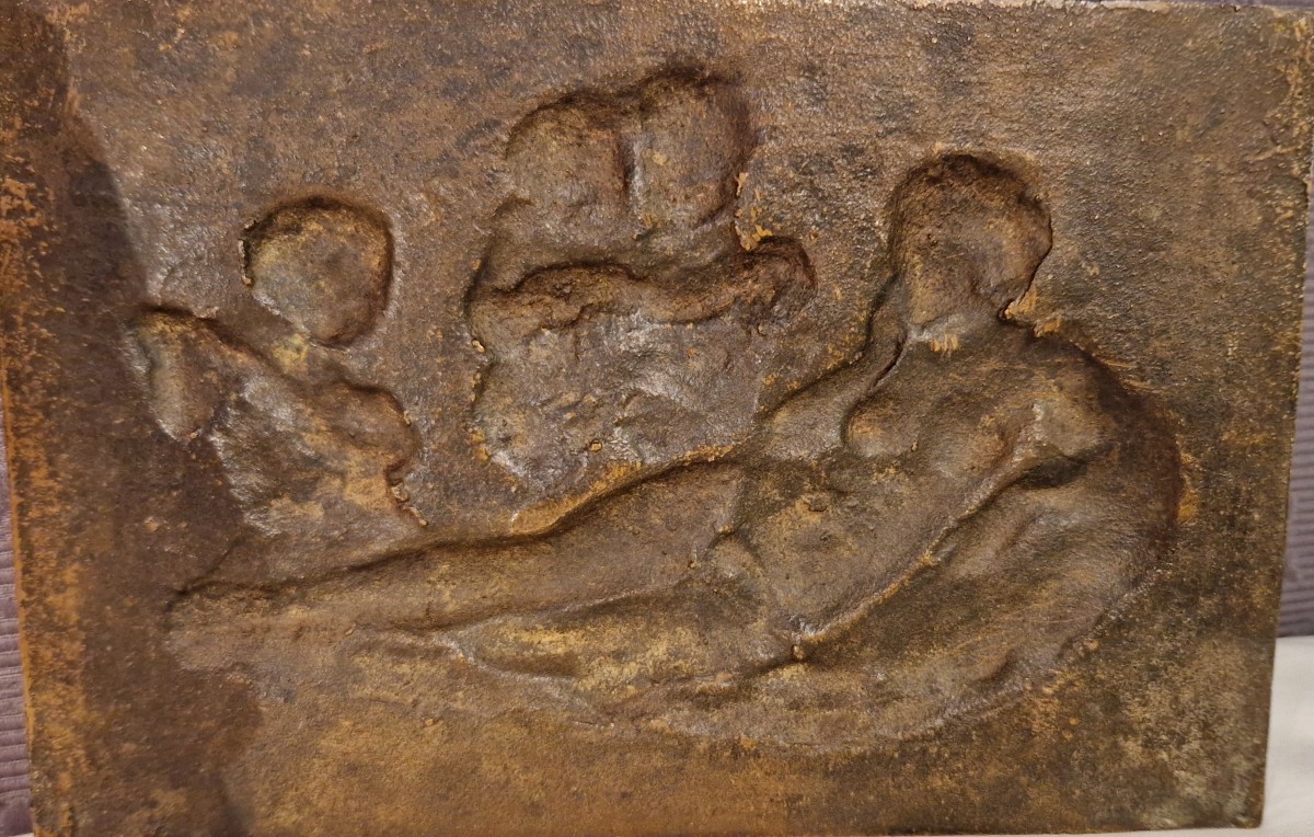 Allegory Of Music - Bronze In Bas-relief - Circa 1900-photo-4