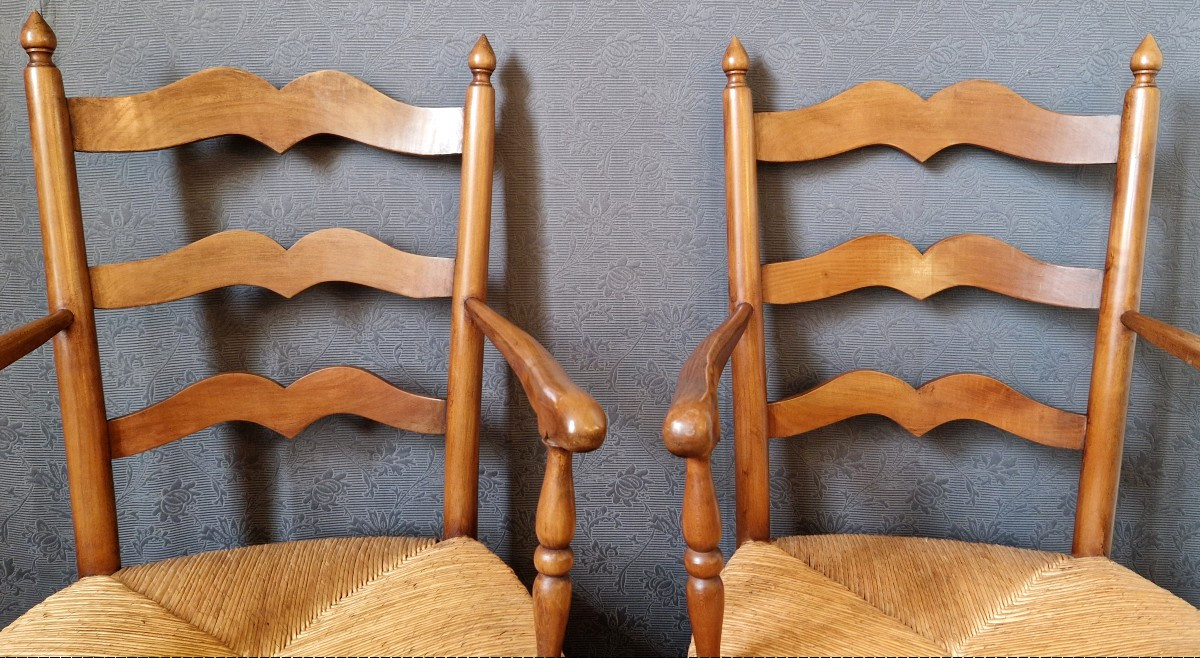 Paire De Fauteuils de style Provençal -photo-2