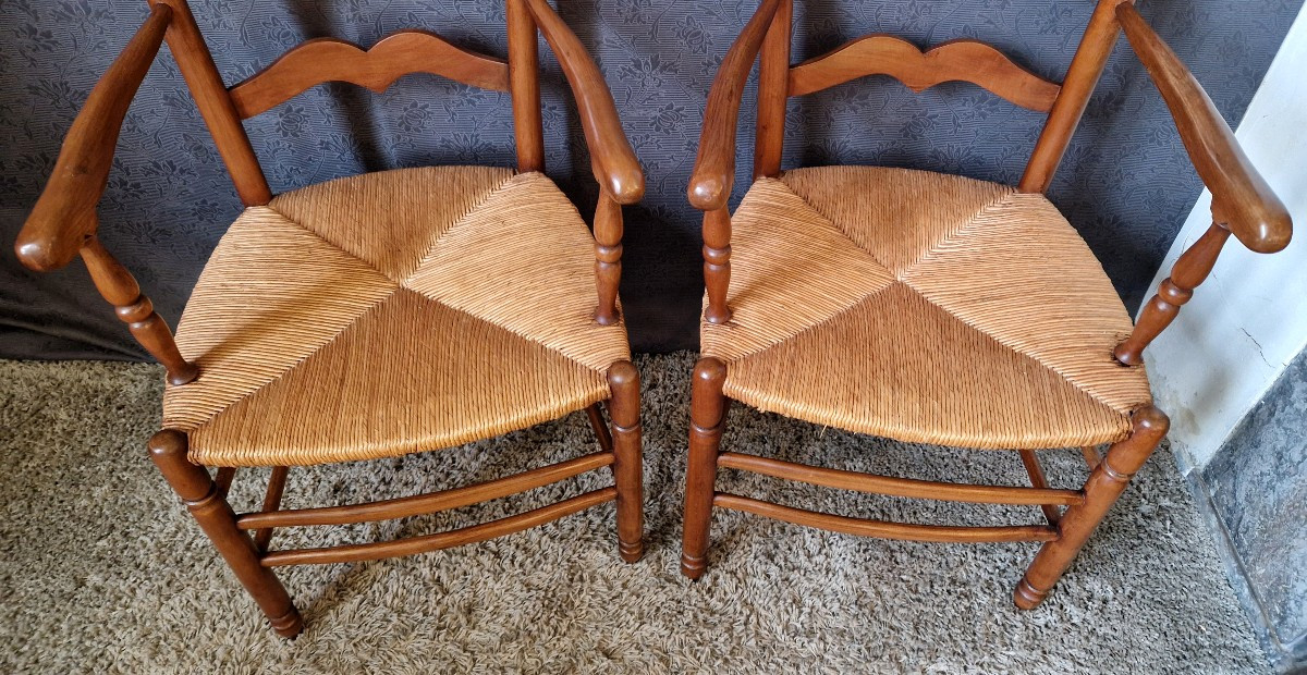 Paire De Fauteuils de style Provençal -photo-3
