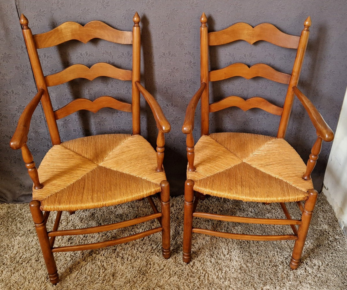 Paire De Fauteuils de style Provençal -photo-4