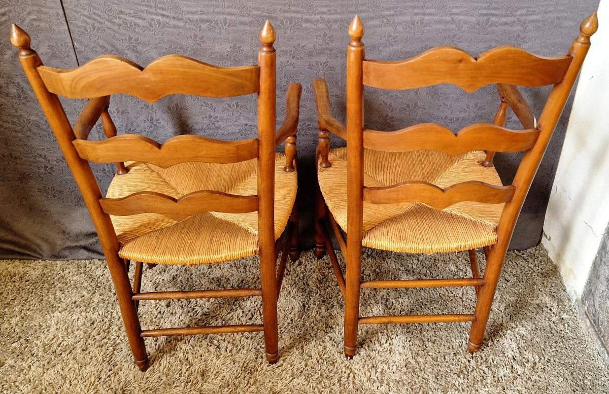Paire De Fauteuils de style Provençal -photo-2