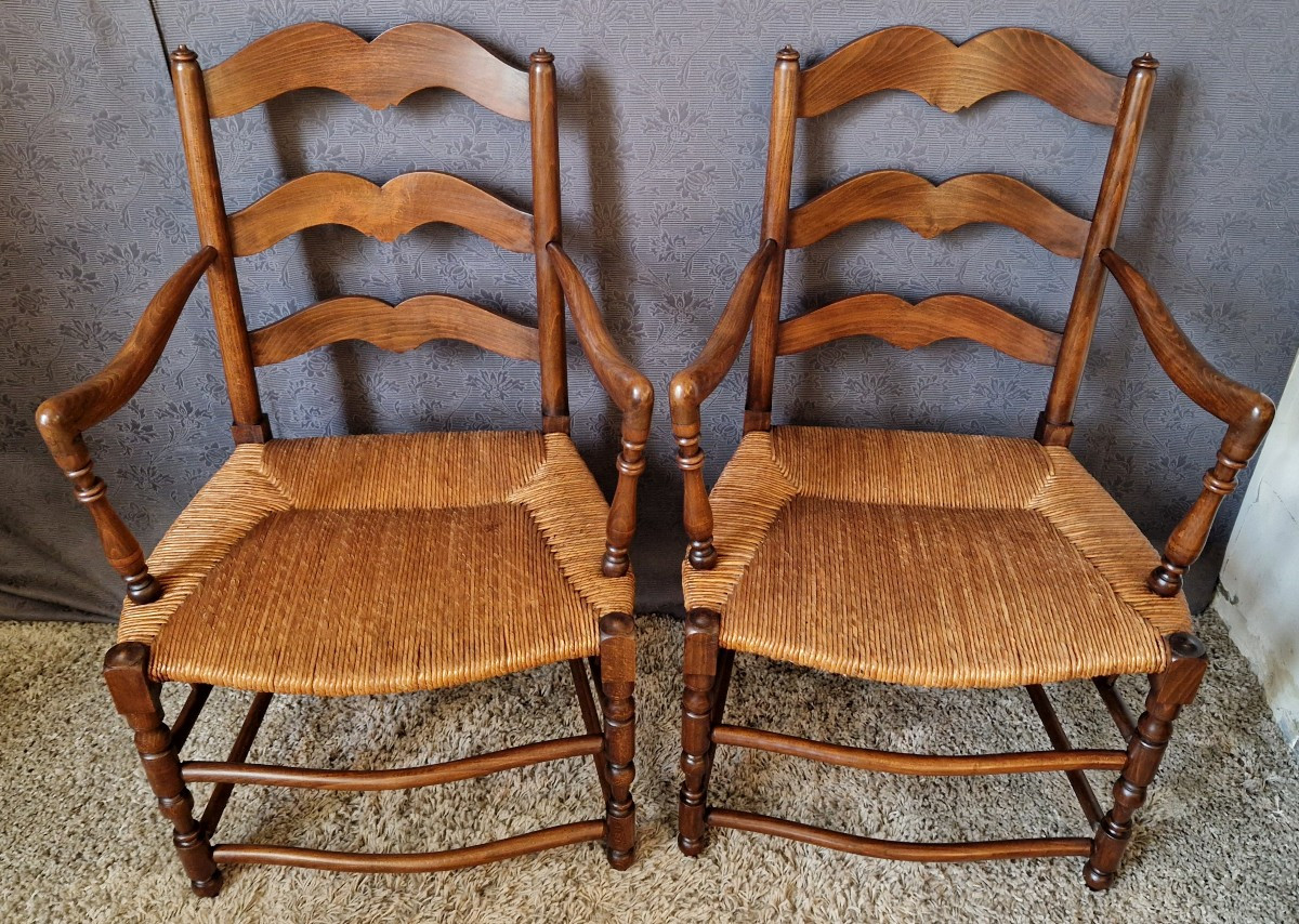Paire de fauteuil de style provencale-photo-2