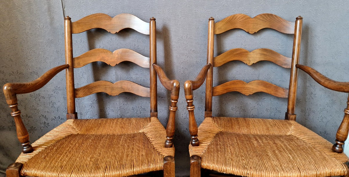 Paire de fauteuil de style provencale-photo-2