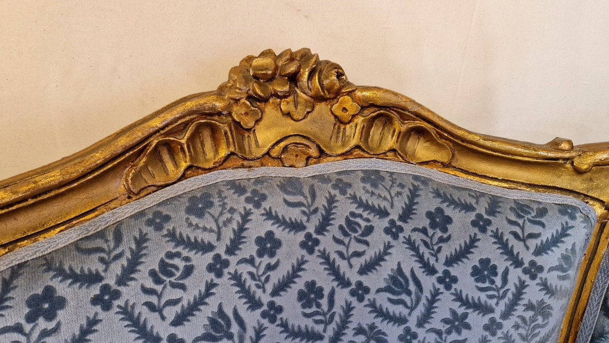 Pair Of Louis XV Style Gilded Wood -photo-3