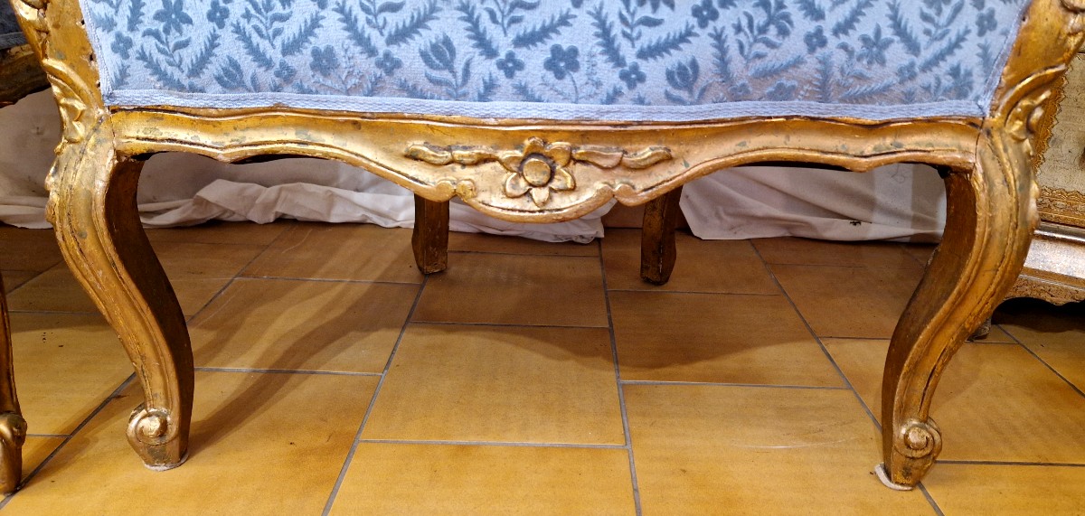 Pair Of Louis XV Style Gilded Wood -photo-4