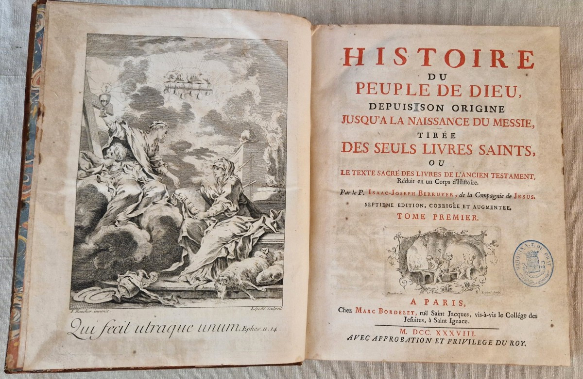 Isaac-Joseph BERRUYER – "Histoire du Peuple de Dieu" – 8 Volumes (XVIIIe)-photo-4
