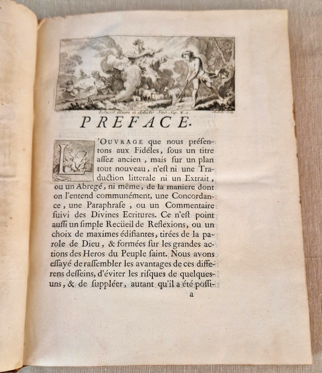 Isaac-Joseph BERRUYER – "Histoire du Peuple de Dieu" – 8 Volumes (XVIIIe)-photo-2