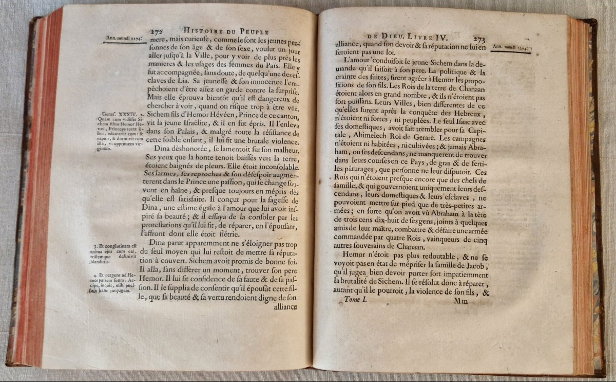 Isaac-Joseph BERRUYER – "Histoire du Peuple de Dieu" – 8 Volumes (XVIIIe)-photo-5