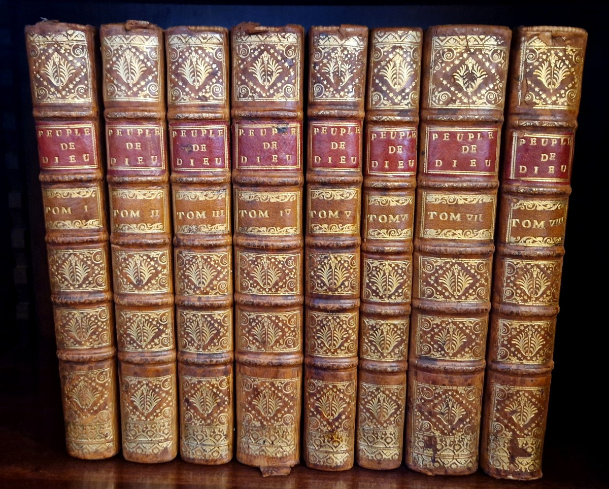 Isaac-Joseph BERRUYER – "Histoire du Peuple de Dieu" – 8 Volumes (XVIIIe)